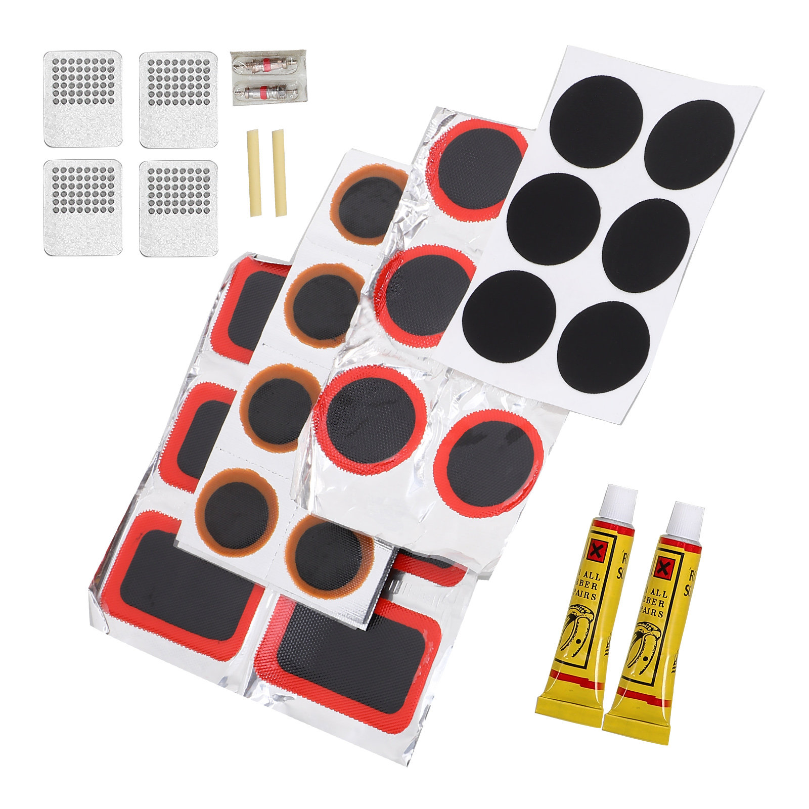 Bike Tube Repair Kit - 1Set Bike Tire Patch Kit for