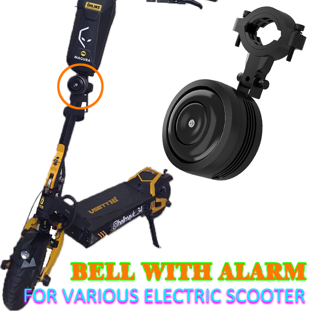 Bike Bell - 125db Warning Electric Scooter Bell Electric