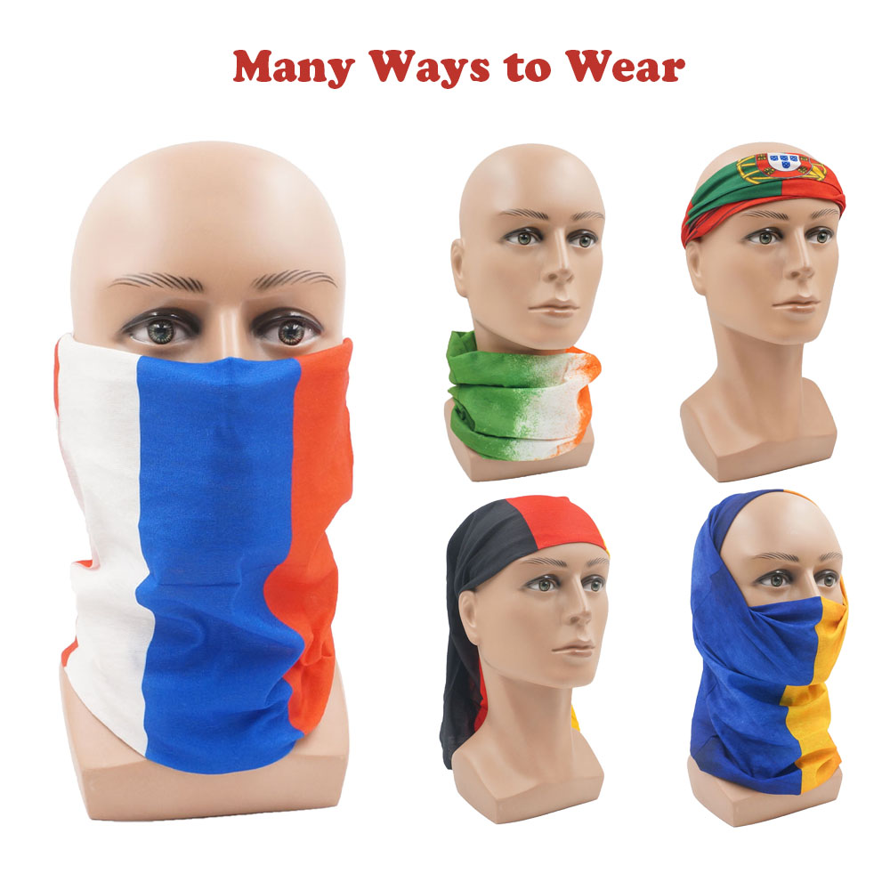 Cycling Gear For Men - European Countries Face & Neck Gaiter