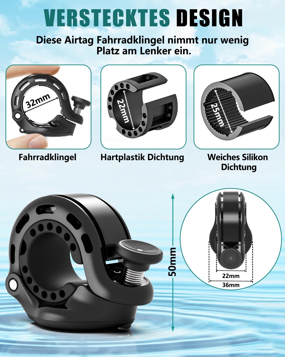 110DB Mini Bike Bell with Tool - đánh giá và giá Bike Bell
