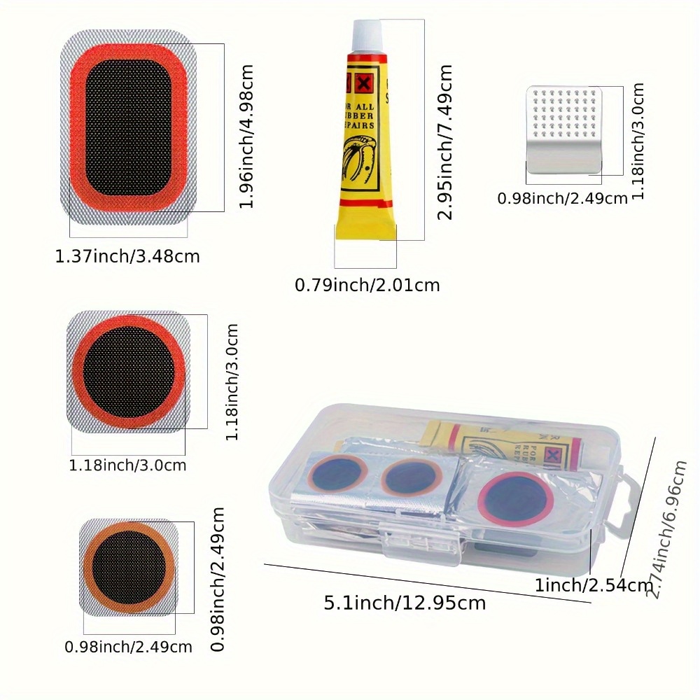 Bike Repair Kit with Vulcanizi - đánh giá và giá Bike Tube Repair Kit