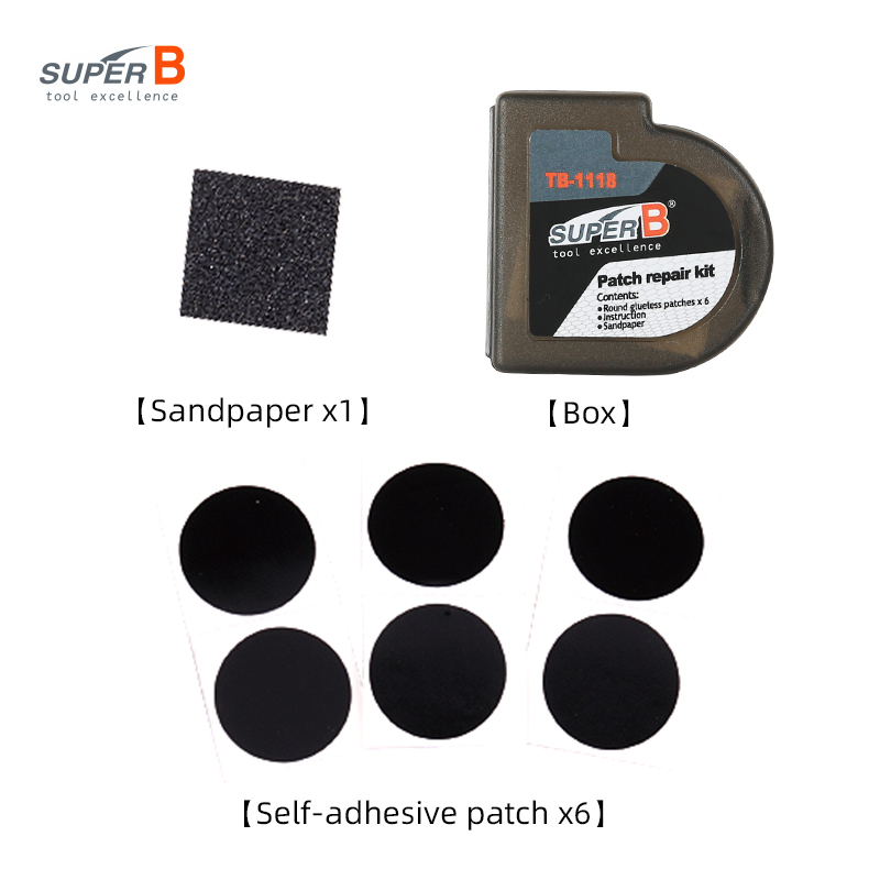 Super B TB-1118 6pcs Bicycle R - đánh giá và giá Bike Tube Repair Kit
