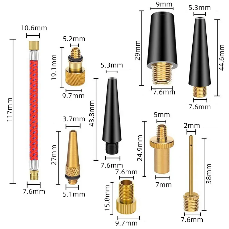 21/30Pcs Bicycle Tire Inflator - đánh giá và giá Bike Tube Repair Kit