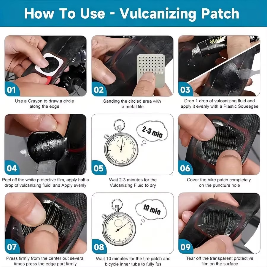 Bike Tire Repair Kit Universal - đánh giá và giá Bike Tube Repair Kit